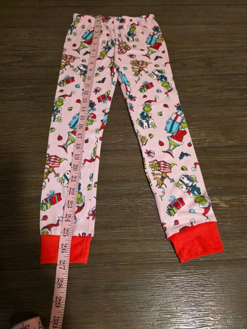 Grinch Girls Christmas Pajama Set NWT Size 6 3 Piece Holiday Pjs